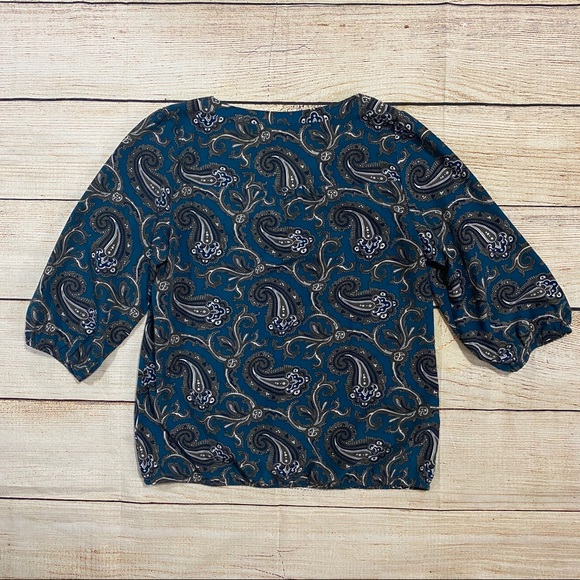 👚Ann Taylor LOFT Paisley Blouse - Picture 5 of 5